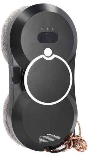Naroote Robot de Nettoyage des Fenêtres, Cleanche à Vide Intelligente Tank à Eau 50 ML pour la Maison (Prise UE 220V)