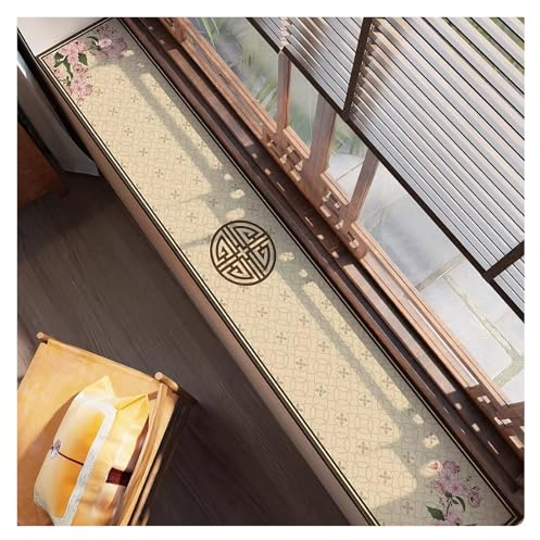 Non-slip Windowsill Protector Mat for Pets, Custom 4x40 20x20in Bay Window Balcony Seat Cushion, Desk Kitchen Hallway Decor Pad(A,8x40in (20x102cm))