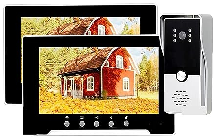 Pekskärm Wifi Trådlös Video Intercom Dörrtelefon Dörrklocka System 1080P Record Motion Detection Tydlig Display Skydd Alla Väder(Set 4 Add 32G TF Card)