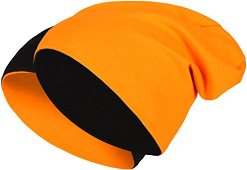 Balinco 2 in 1 Wendemütze - Reversible Slouch Long Beanie Jersey Baumwolle elastisch Unisex Herren Damen Mütze Heather in 24 (8)