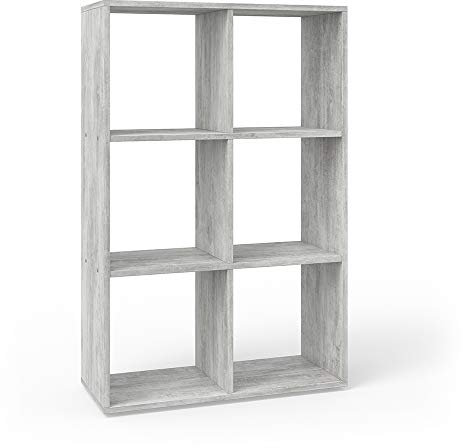 Vicco Raumteiler Karree, stehendes Bücherregal, Beton, 72 x 107.8 cm