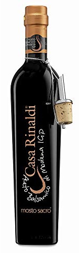 Casa Rinaldi - Aceto Balsamico di Modena IGP, Mosto Sacro, Gusto Vellutato, Dolce e Leggermente Acido, Densità di 1.30, Bottiglia da 500 ml
