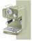 Swan SK22110GN Retro Espresso Coffee Machine with Milk Frother, Steam Pressure Control, 1.2L Detachable Water Tank, 1100W, Retro Green