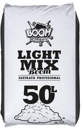 Boom Nutrients | Sustrato Universal/Tierra para Plantas | Light Mix Boom (50 L)