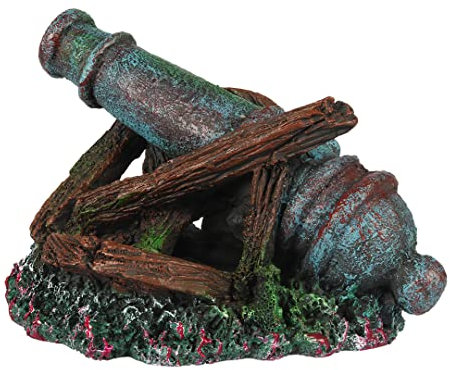Aqua Della, Dekoration für Aquarium, chinesische Pagade S - 10 x 10 x 14 cm, in Polyesterharz, Nicht -toxisch und neutral pH, geeignet für Aquarium frisch und gesalzenes Wasser, realistisch