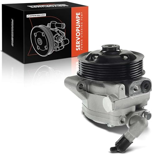 Frankberg Bomba de servo hidráulica dirección con poleas compatible con S-Type X200 2.7L 2004-2007 XJ X350 X358 2.7L 2005-2009 Diesel Replace# 6R83-3A696-BD