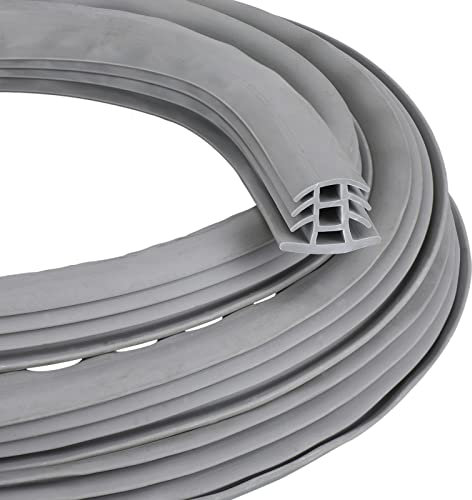 Kingdder Betondehnungsfugenfüller, Auffahrt, Rissfüller, flexibler EPDM-Gummistreifen für Beton-Risse, Reparatur, Ersatz, Wetteralterungsbeständigkeit, Dehnungsfuge (1,9 cm breit, 15,2 m lang)