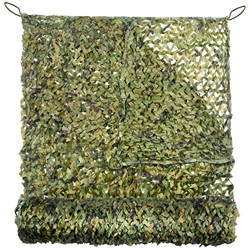 FLYEGO GEN 2 Camo Netting Camouflage Netting Hunting Blind Camo Net Camouflage Nets Military Surplus for Shooting Party Decoration Photograph Car Cover Sunshade（10ft x 20ft, Woodland）