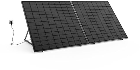 Xanlite, Panneau Solaire Kit Advanced 500W, IP67, Onduleur WIFI, Câble 3m, Haute Efficacité, Trois Modes de Fixation, Solution Solaire pour Maison