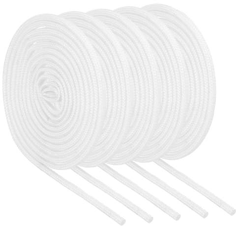 QUARKZMAN Guaine Antincendio Treccia Isolante, Guaina Fibre Vetro Rivestita Silicone Alta Temperatura per Tubi Flessibili Automobilistici Cablaggio Elettrico Bianco 1mm