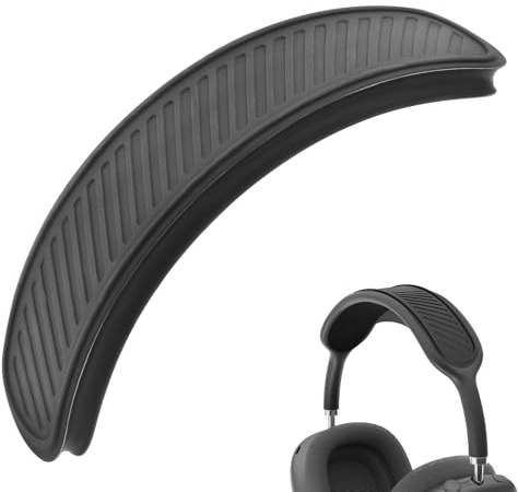 Miruchertter Silikon pannband ersättning för Apple AirPods Max-hörlurar, mjukt och bekvämt, svart