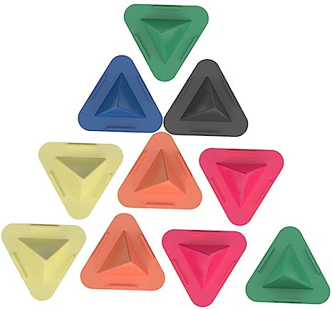 COLLBATH Support De Téléphone en Matériau Abs Support De Téléphone Triangulaire De Bureau Pyramidal Support De Base De Téléphone De Bureau Facile À Transporter