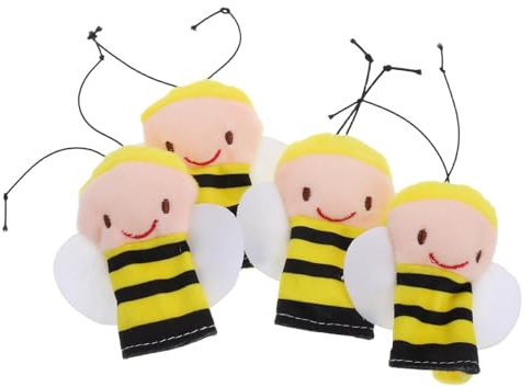 Gogogmee Baby-fingerpuppen-Set Mit 4 Bienen-Figuren Für Kleinkinder Kreatives Rollenspiel