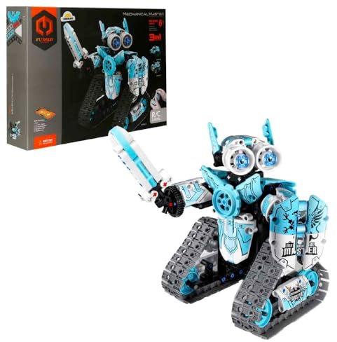 iM.Master STEM Robot Car Building Kit 3 in 1 2.4Ghz RC 430pcs Educational Blocks Blue