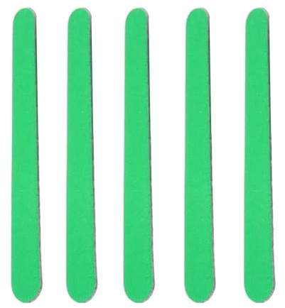 Lot de 20/100 limes à ongles portables en bois jetables pour la maison, les voyages, les polissoirs double face, idéales pour les professionnels, vertes, 100 pièces