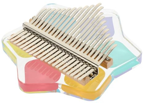 Yardwe Daumenklavier Miniatur Kalimba Fingerklavierinstrument Musikinstrument Übungs-kalimba Kleines Instrument Acryl Für Anfänger
