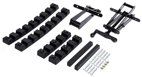 Uqezagpa Abrazadera de liberación de presión de 4 vías para panel de madera, abrazadera de esquina para muebles