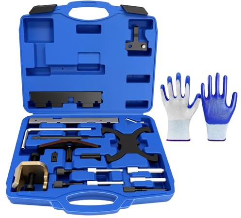 RUIZHI Kit di regolazione motore cinghia dentata strumento compatibile con Ford 1,4 1,6 1,8 2,0 Di/TDCi/TDDi ECOBOOST 1,6 Ti-VCT 1,5/1,6 VVT 2,3 L 2,5 L strumento di tenuta a camme