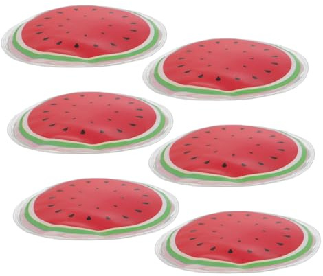 LIFKOME Impacchi di Ghiaccio per Occhi e Viso 6 Pezzi Rosso in Pvc Riutilizzabili per Sollievo Rapido e Facile da Usare Effetto Rinfrescante e Lenitivo