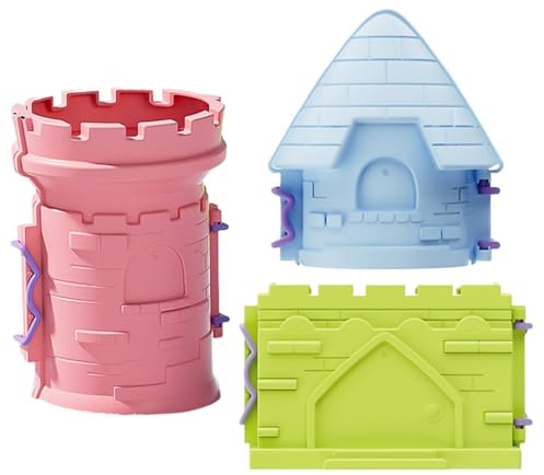Générique Kit di Gioco di Sabbia | Gioco di Costruzione di Castello di Sabbia - Costruzione 3 Pezzi per Giochi All'aperto Attività Sensoriali Ragazzi Ragazze Vacanze Estate Viaggi
