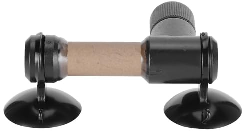 Chiffonade Black Plastic Carbon Dioxide Diffuser Ceramic CO2 Atomizer Dissolve System with Nut Lock for Aquarium(S)