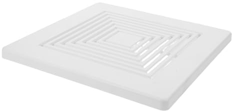 HONMEET Cubierta Cuadrada para Extractor de Baño 23x23 Cm con Resorte, Rejilla de Ventilación para Techo y Pared, Reemplazo para Extractor Aire Baño, Cubierta Ventilador Ducha