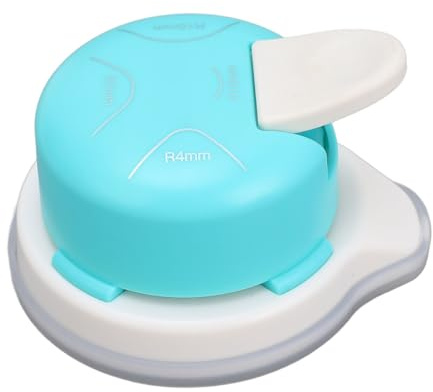 Kadimendium Corner Runder Punch Compact 4 i 1-design Bärbar Skärare för Hantverk Hemmaskolan Kontor Fotostudio (Grön)