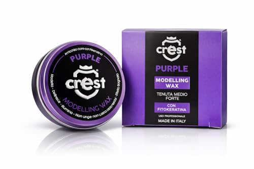 Crest Purple Haarwachs 100 ml – Stylingwachs mit Wet-Look Effekt, Phytokeratin, flexiblem Halt und elegantem Guajakholz-Meeresduft