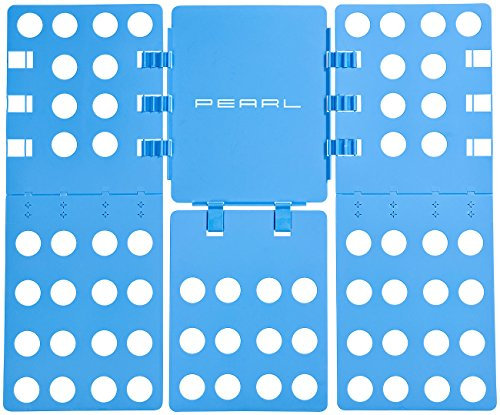 PEARL Wäschefaltbrett: Wäsche-Faltbrett für Hemden & Co., 68 x 57 cm, blau, klappbar (Falthilfe, Wäschefalter, t Shirt zusammenlegen)