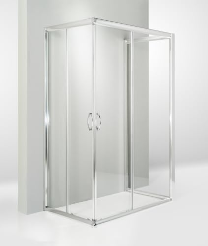 Hydra Box Doccia 3 Lati Porta Scorrevole 70x85x70 cm Trasparente