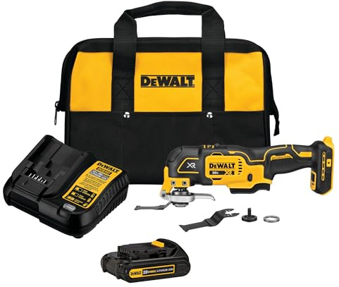 Dewalt DCS356C1 Oszillierendes Werkzeugset, 20 V MAX XR, 3 Geschwindigkeiten