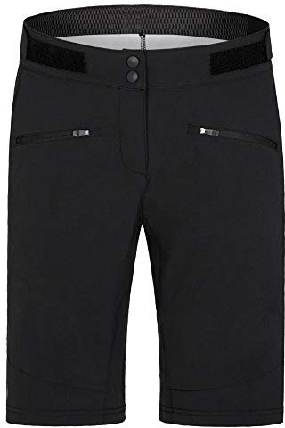 Ziener Damen NYE X-Function Fahrrad-Shorts/Rad-Hose mit Innenhose - Mountainbike/Outdoor/Freizeit - atmungsaktiv|schnelltrocknend|gepolstert, Black, 40
