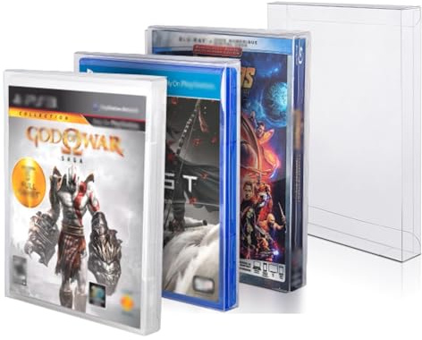 Premium Video Game Box Protector Case Compatible for PS4 Games, XBOX1 Games, PS3 Games - God of War, The Witcher, Marvels Spider Man, The Last Part of us, Red Dead Redemption, Uncharted (Pack of 25)