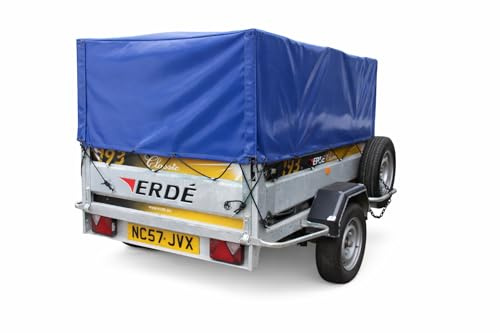 Trailer Cover for the Erde 193,193F,194, Daxara 198 & Maypole MP6819 trailers using 600mm mesh sided extensions.