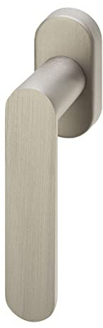 Poignée de fenêtre SAM Aspect acier inoxydable Poignée de fenêtre sur rosace ovale Poignée de grille de montage avec matériel de fixation de Sotech