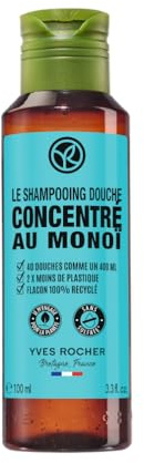 Yves Rocher Monoï - Dusch-Shampoo Konzentrat - 100 ml | Konzentriertes 2-in-1 Duschgel & Shampoo für Körper & Haare - Monoï-Duft - Ergiebig und sinnlich