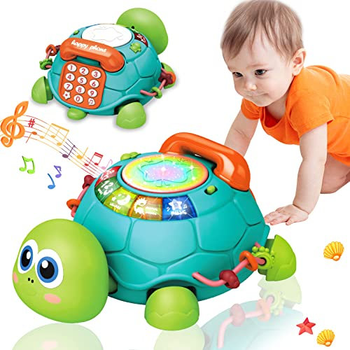 Kaybolge Baby Spielzeug 2 Jahr Babyspielzeug 18 Monate Kinderspielzeug für 2 3 jährige Jungen Mädchen mit Lichtern/Tiergeräuschen/Nummernbuchstabe Telefon Geburtstagsgeschenk für 18 Monate
