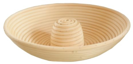 YARNOW Cestino Per Lievitazione Pane 8 Pollici Rattan Naturale Cesto Fermentazione Del Pane Accessorio Da Forno Casa Superficie Liscia Senza Segatura