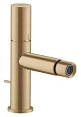 hansgrohe AXOR Uno Einhebel-Bidetmischer, Zerogriff, Zugstangen-Ablaufgarnitur, Farbe: Brushed Bronze