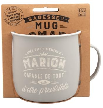 Mug Nomade - Personalisierte Tee- und Kaffeetasse Marion – Geschenk für Damen