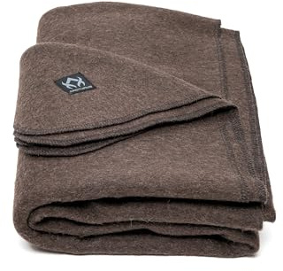 Arcturus Couverture Militaire en Laine – 2 kg, Chaude, épaisse, Lavable, Grande Taille 162,6 x 223,5 cm, idéale pour Le Camping, l'extérieur, Les événements Sportifs et Les Trousses de Survie