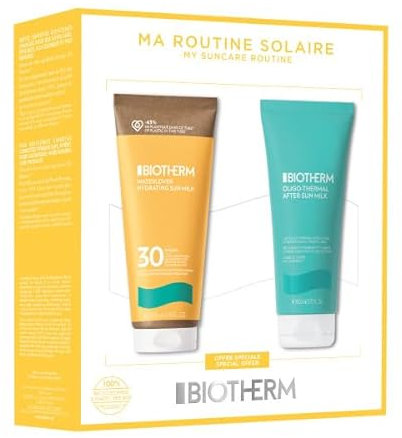 Biotherm Waterlover Hydrating Sunmilk SPF 30 Set (Waterlover Hyd sunmilk SPF30 200ml + After-Sun Body Cream 200ml)