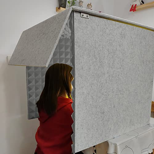 Tragbarer Vokalstand, Isolationsstand, Soundstand, Desktop -Schallschutz, selbstgemachte Sound -Aufnahmegelte -Stimmkasten, Vocal Sound absorbierende Schild, für Studio -Schreibtisch, Aufnahmestand