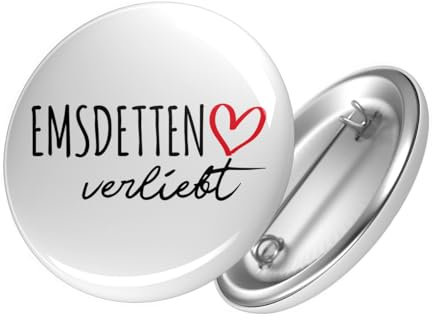 Huuraa Button Emsdetten verliebt Geschenk