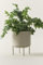 Jotex Monique Übertopf, vielseitiger Blumentopf aus Eisen mit kleinen Gestell für den Innen- und Außenbereich, Beige Pflanzer, 26 cm hoch, Ø 22 cm