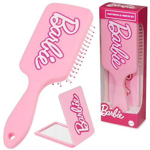 Barbie Set Spazzole Capelli con Specchio per Donna Adolescenti Ragazza