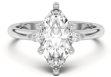 Molioaki Damen-Verlobungsring, Antragsring, 925 Sterling Silber/9K/14K/18K Gold, Ehering, 1.11–3.11 Karat, 5A-Zirkonia, Personalisierte Individuelle Gravur Ring