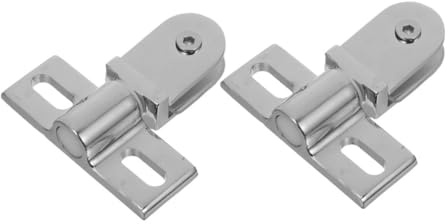 STOBAZA 2pcs Shower Door Pivot Hinges with Frame Hinges Set for Glass Shower Doors Top and Bottom Steel Latch Side Hardware Accessories Replacement