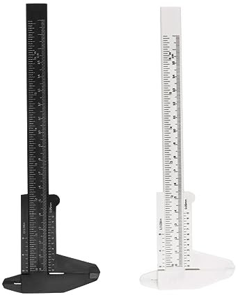 Uonlytech 150 Mm Mini-messschieber 0 5 Mm Präzisions-doppelskala Metrische Schiebelehre Kunststoff-messschieber Tragbares Messwerkzeug Für Schritte Und Tiefen