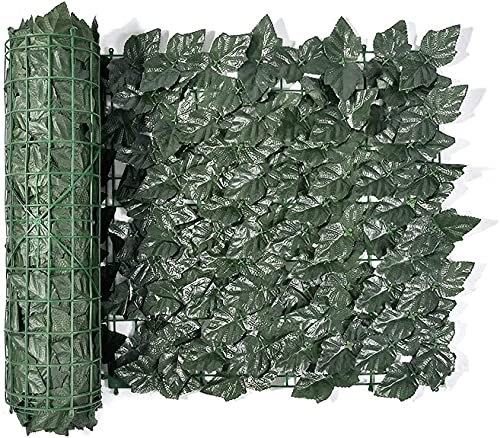 Clôture brise-vue en feuilles de lierre artificielles, mur vert extensible pour l'extérieur, décoration de jardin, protection des plantes de terrasse, clôture brise-vue pour l'extérieur